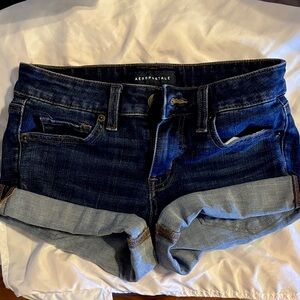 Aeropostale Dark Blue Denim Shorts
